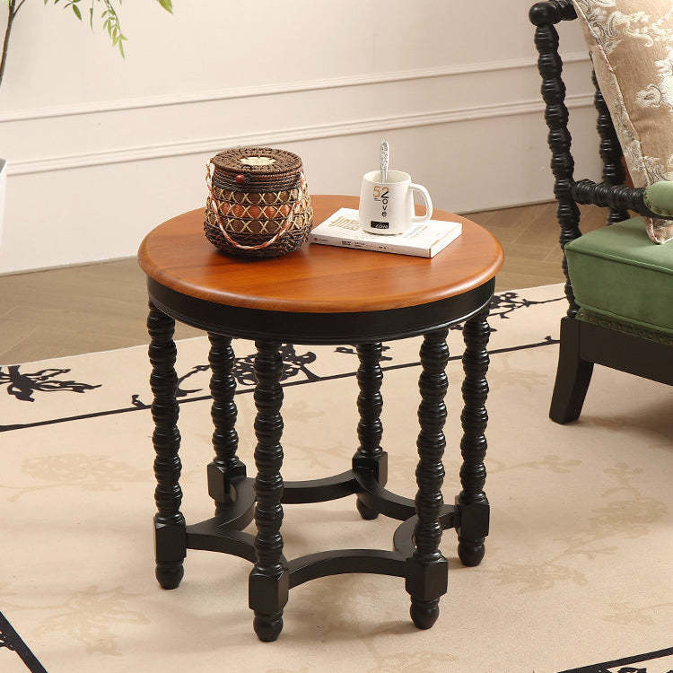 French Spiral Oak Solid Wood Coffee Table