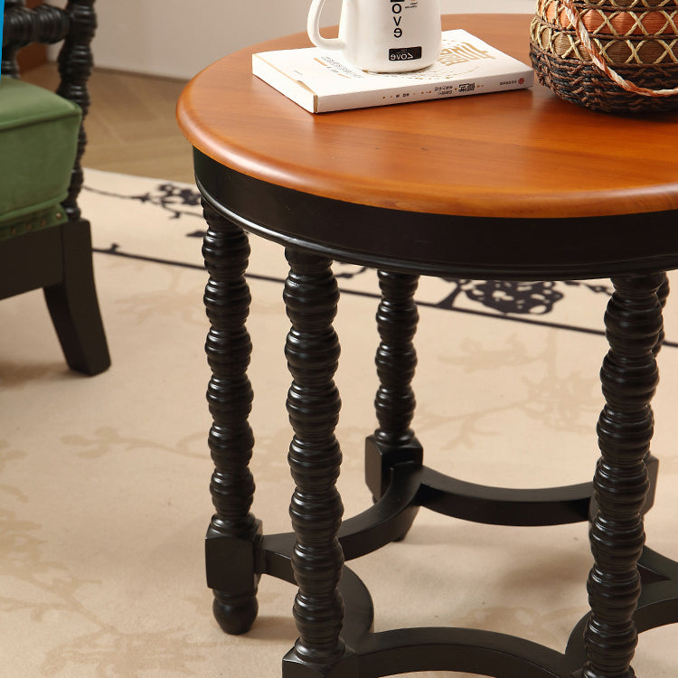 French Spiral Oak Solid Wood Coffee Table