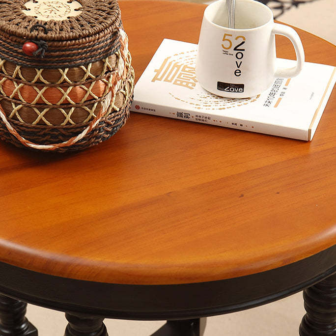 French Spiral Oak Solid Wood Coffee Table