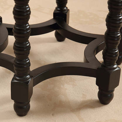 French Spiral Oak Solid Wood Coffee Table