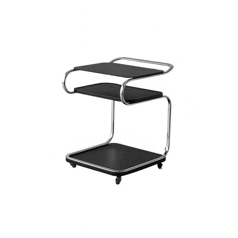 Scandinavian Glass 3-Tier Side Table