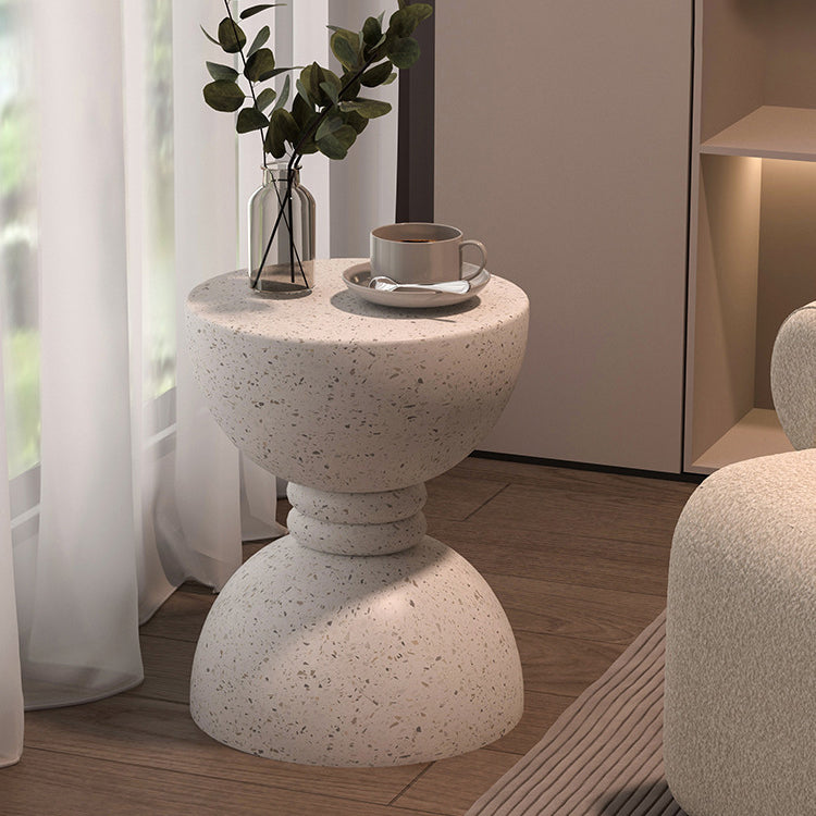 Nordic Hourglass Magnesium Oxide Side Table