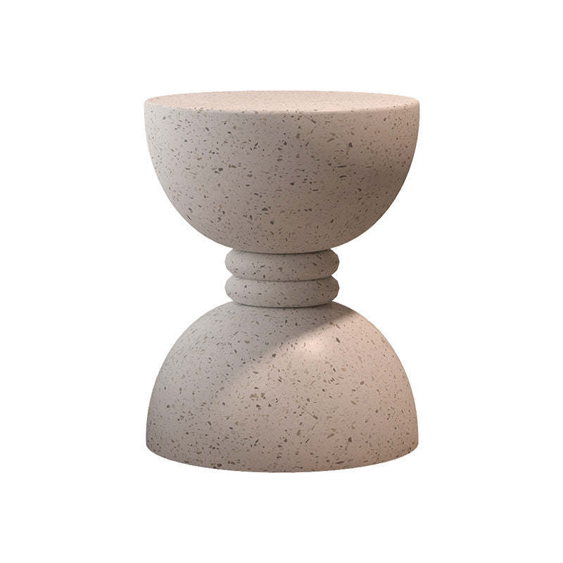 Nordic Hourglass Magnesium Oxide Side Table