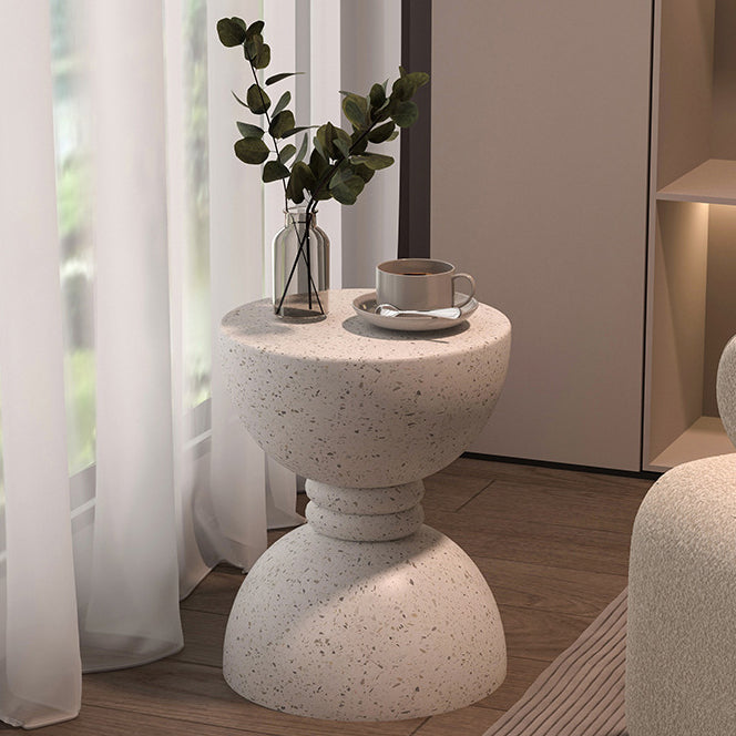 Nordic Hourglass Magnesium Oxide Side Table