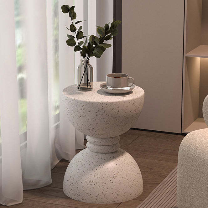 Nordic Hourglass Magnesium Oxide Side Table