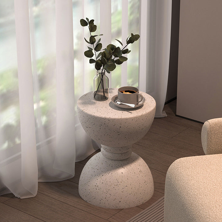 Nordic Hourglass Magnesium Oxide Side Table