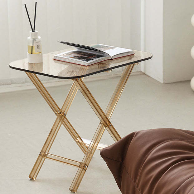 Modern Foldable Transparent Side Table