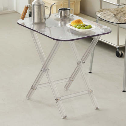 Modern Foldable Transparent Side Table