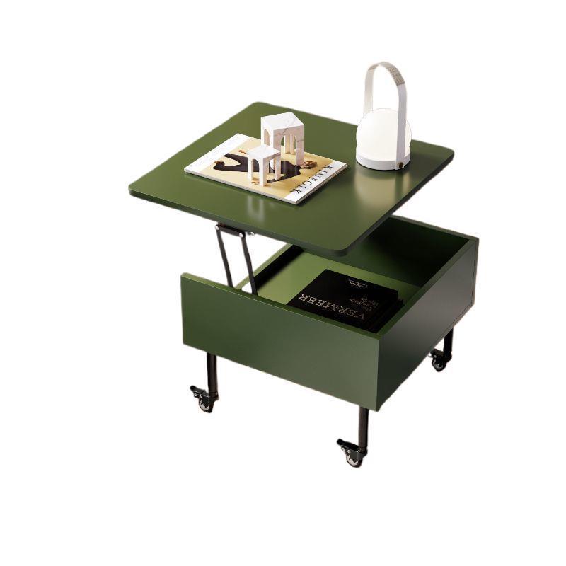 Minimalist Foldable Pine Wood 2-Tier Side Table