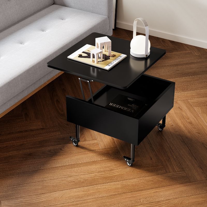 Minimalist Foldable Pine Wood 2-Tier Side Table