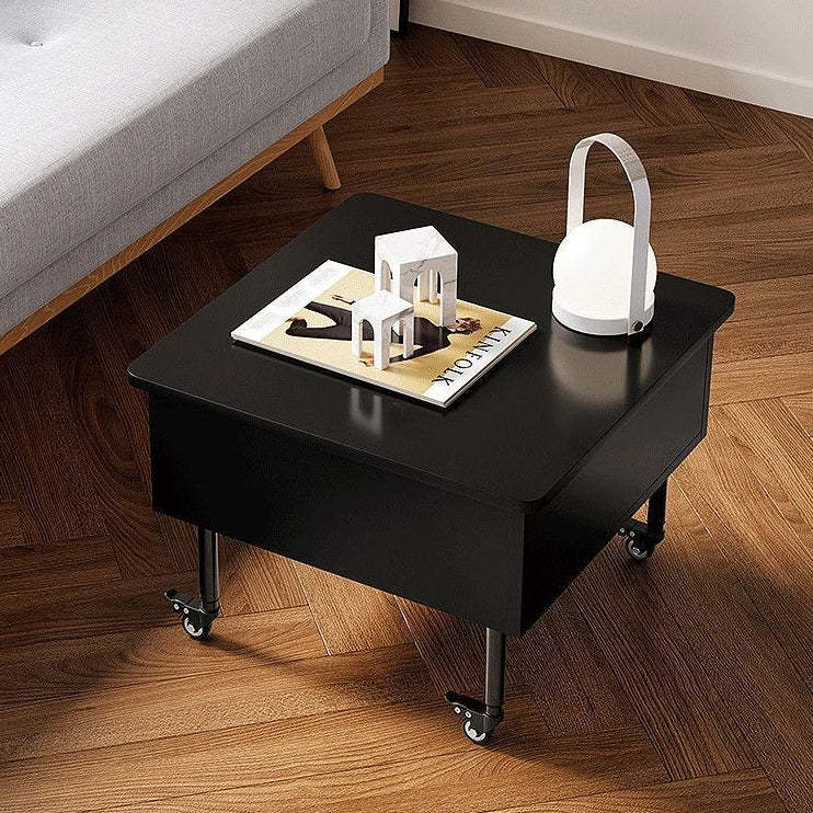 Minimalist Foldable Pine Wood 2-Tier Side Table