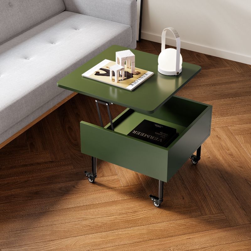 Minimalist Foldable Pine Wood 2-Tier Side Table — Wood Grain