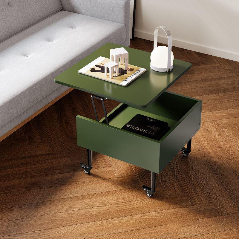 Minimalist Foldable Pine Wood 2-Tier Side Table