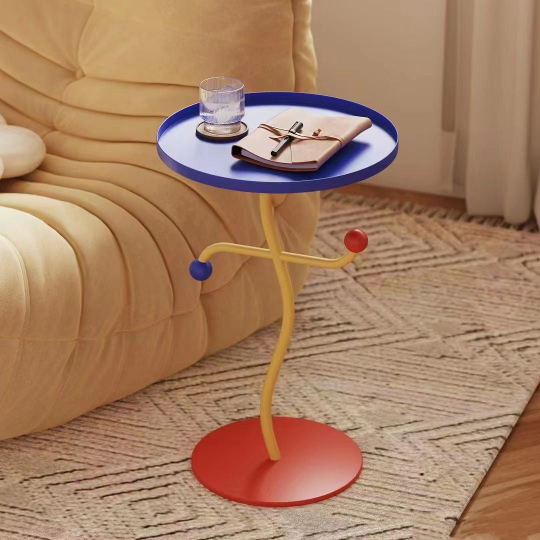 Creative dance round red end & side tables