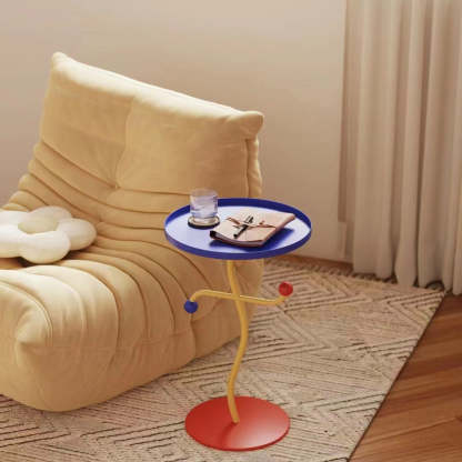 Round Dance Iron Tray Side Table