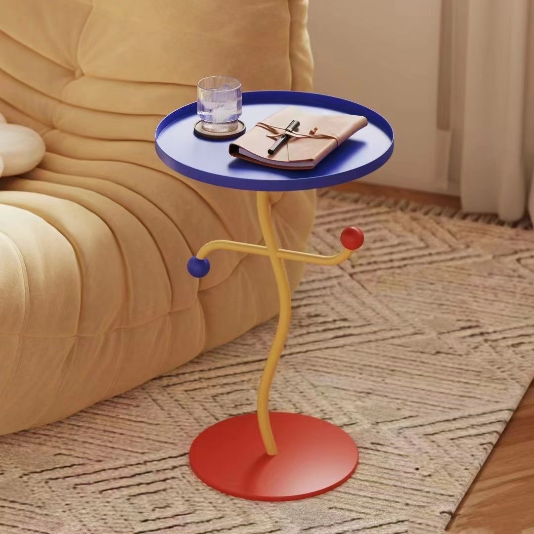 Round Dance Iron Tray Side Table