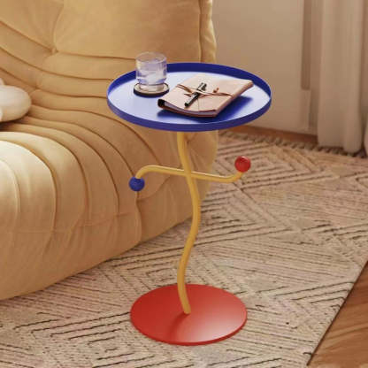 Round Dance Iron Tray Side Table