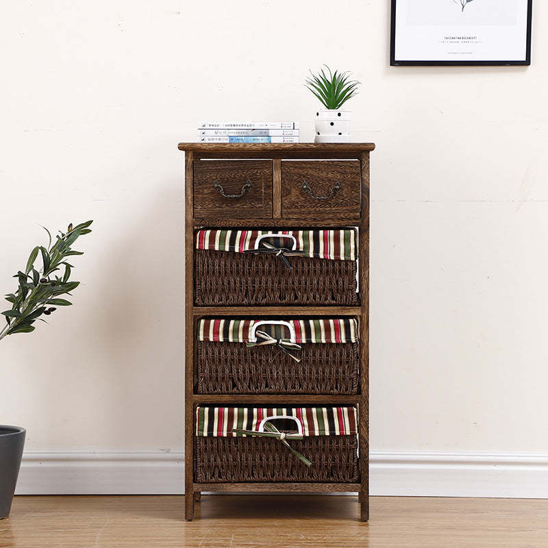 Lighom traditional paulownia cube wood cabinets — 4-Tier