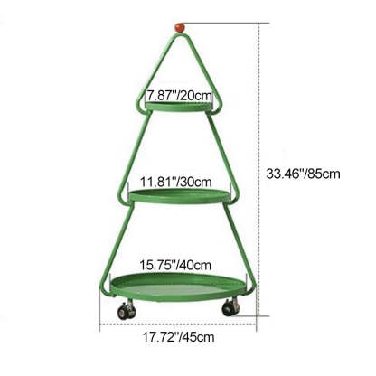 Christmas Tree Iron 3-Tier Side Table