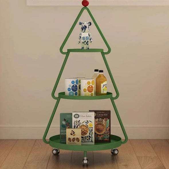 Christmas Tree Iron 3-Tier Side Table