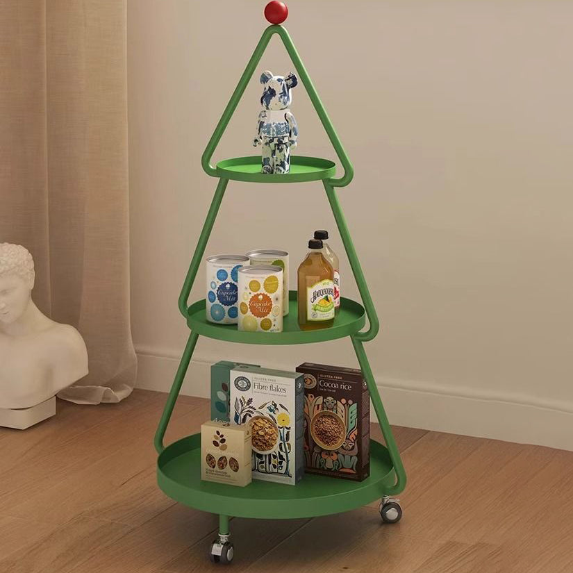 Christmas Tree Iron 3-Tier Side Table