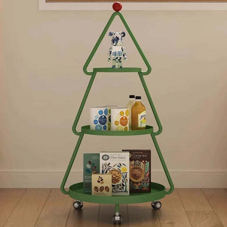 Christmas Tree Iron 3-Tier Side Table