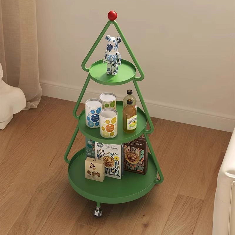 Creative 3-tier christmas green end & side tables, Lighom