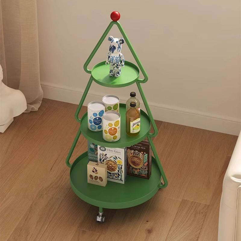Christmas Tree Iron 3-Tier Side Table