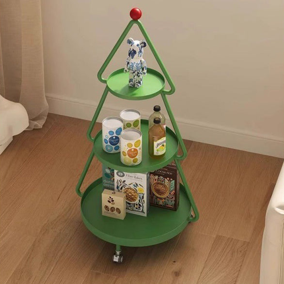 Christmas Tree Iron 3-Tier Side Table