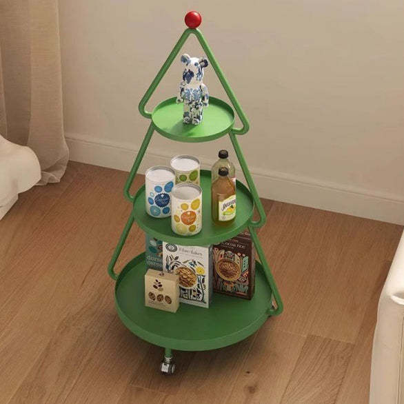 Christmas Tree Iron 3-Tier Side Table