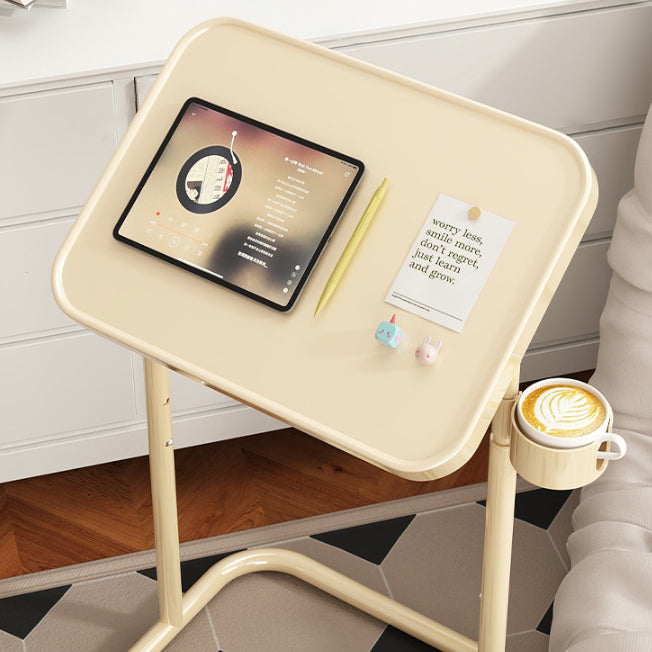 Nordic Rotatable Cup Holder Carbon Steel 1-Tier End Table