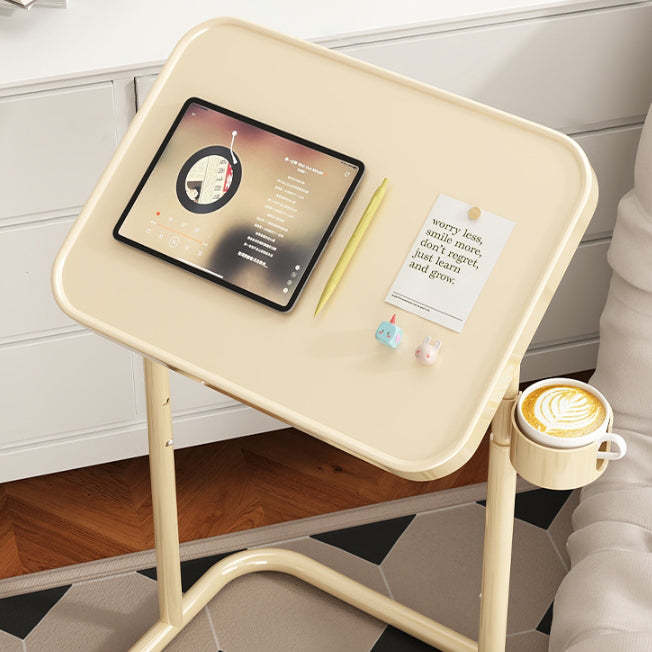 Nordic Rotatable Cup Holder Carbon Steel 1-Tier End Table