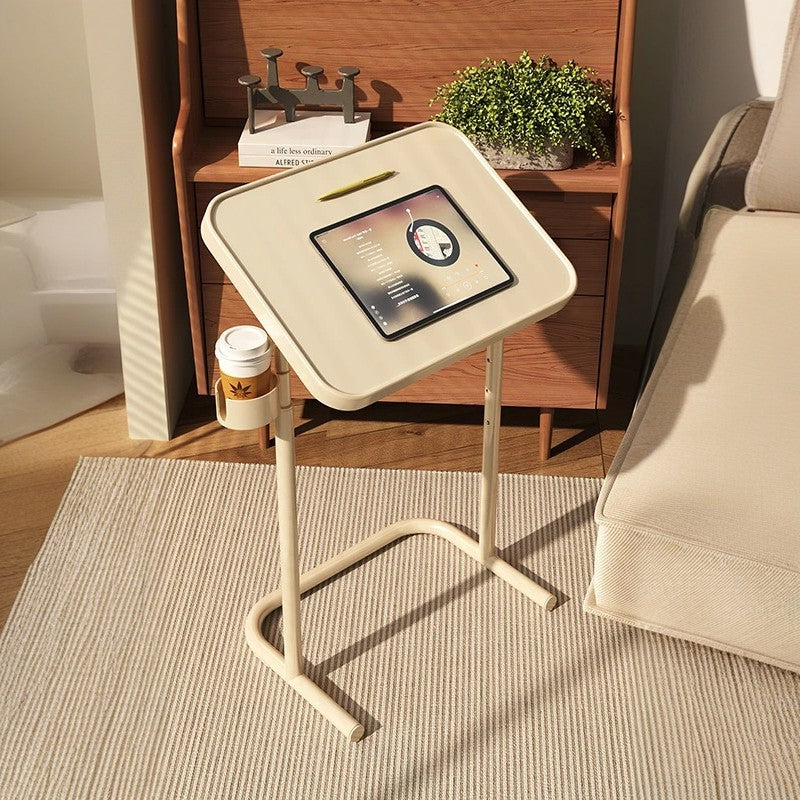 Nordic Rotatable Cup Holder Carbon Steel 1-Tier End Table