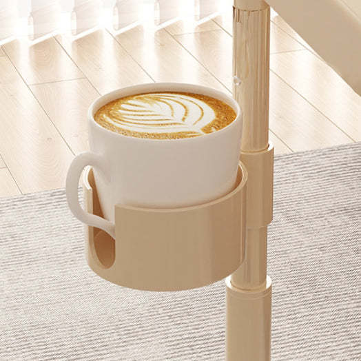 Nordic Rotatable Cup Holder Carbon Steel 1-Tier End Table