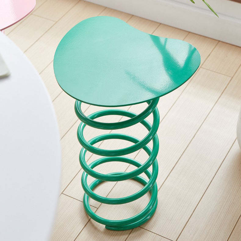 Spring-Shape Iron Side Table 1-Tier