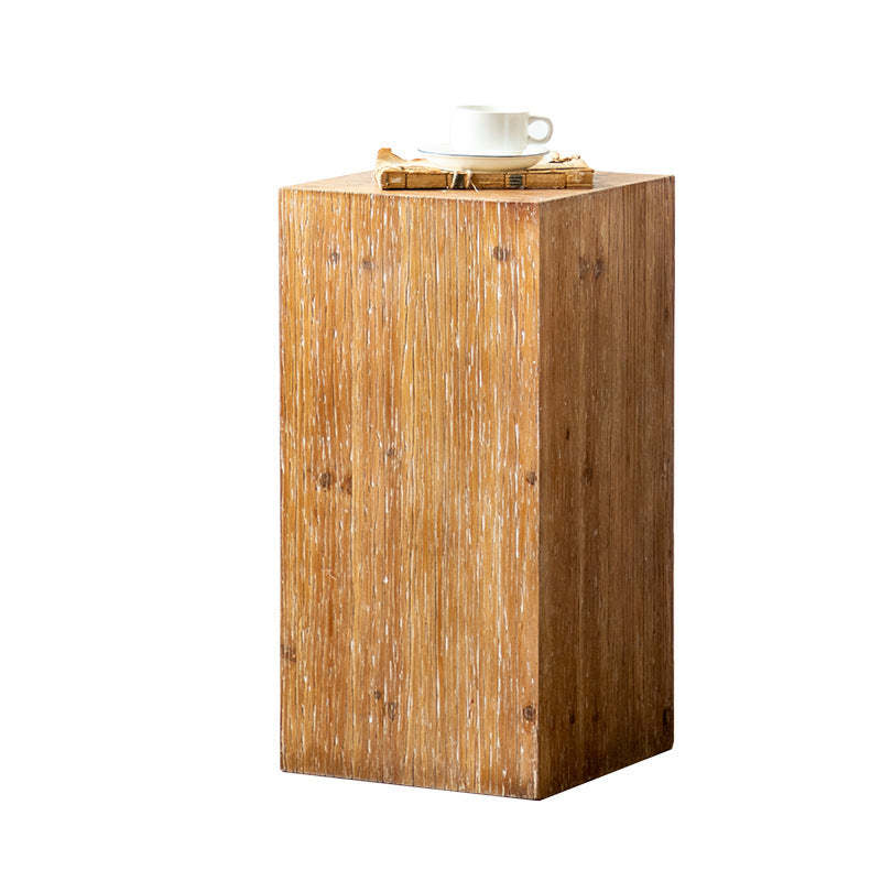 Rustic Chinese Fir Side Table 1-Tier