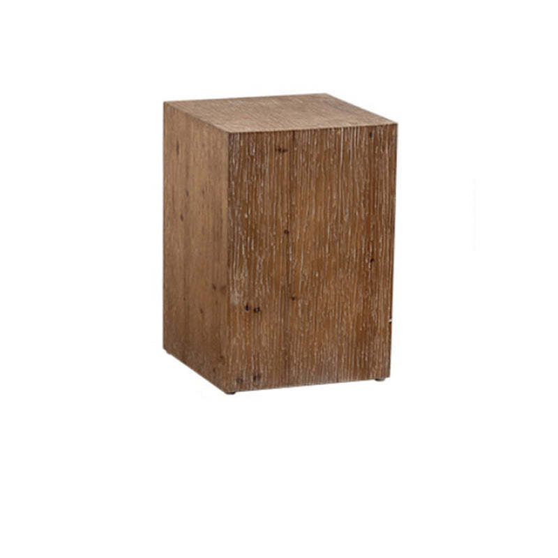 Rustic Chinese Fir Side Table 1-Tier