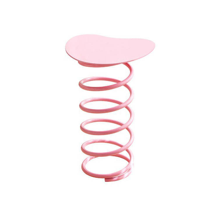 Spring-Shape Iron Side Table 1-Tier