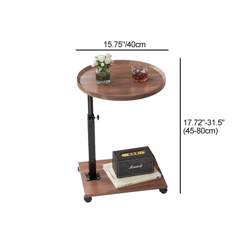 Nordic Adjustable Iron Side Table 2-Tier