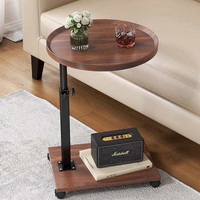 Nordic Adjustable Iron Side Table 2-Tier