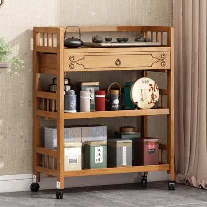 Bamboo Side Table 1-Drawer