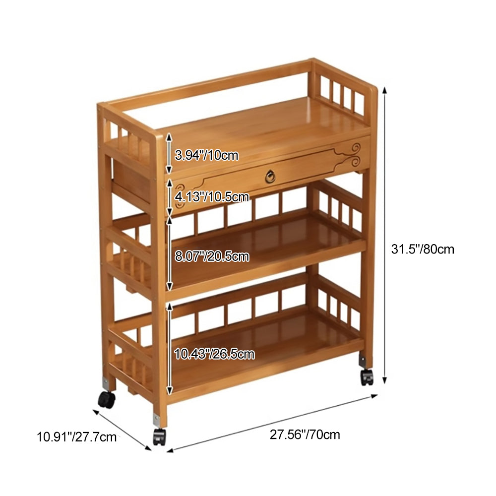 Bamboo Side Table 1-Drawer