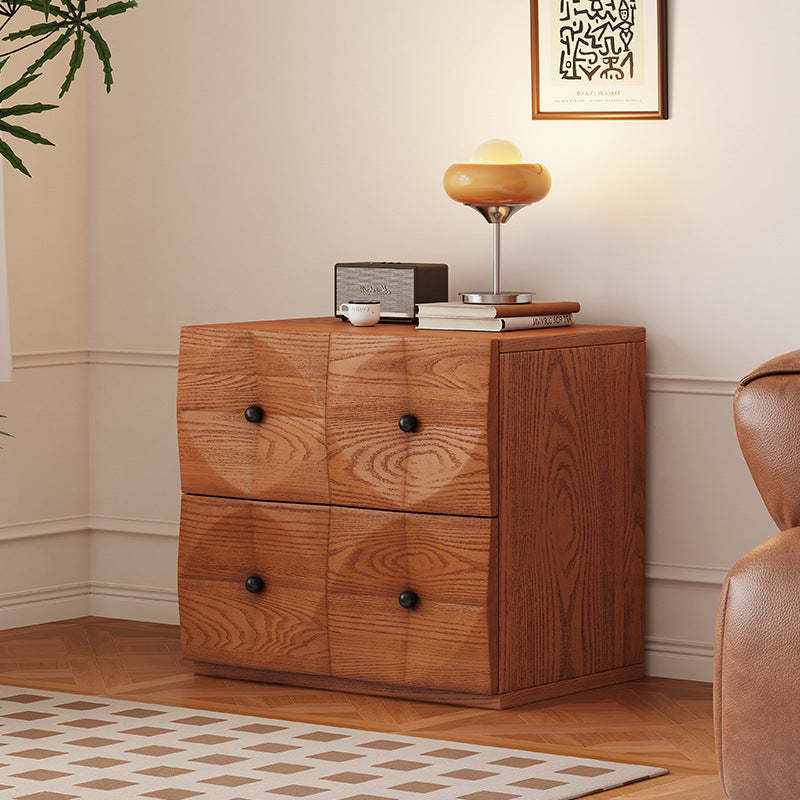 Walnut retro storage end & side tables