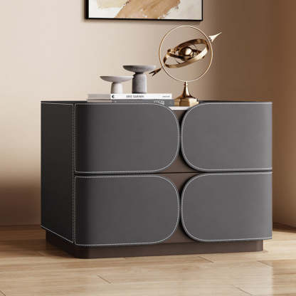 Nordic Rock Board 2-Drawer Nightstand