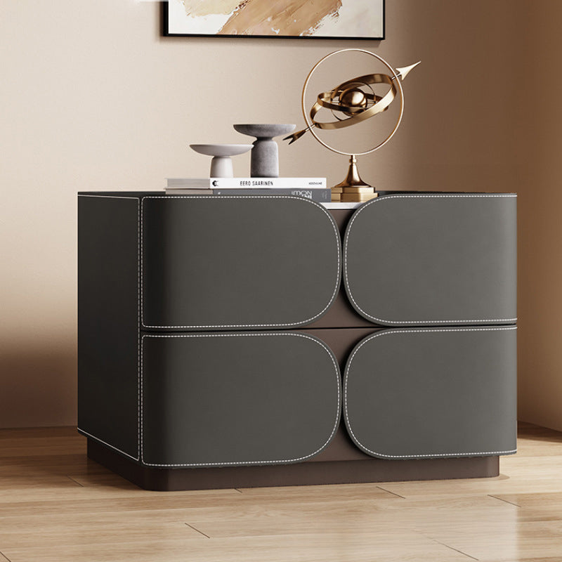 Nordic Rock Board 2-Drawer Nightstand