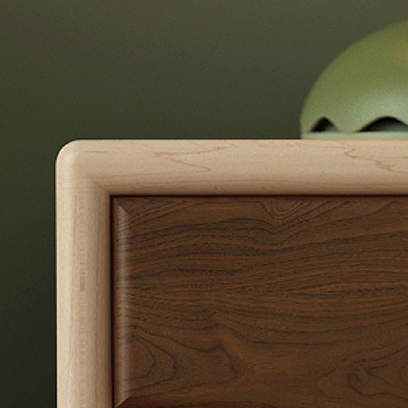 Contemporary Wood 1-Drawer Nightstand