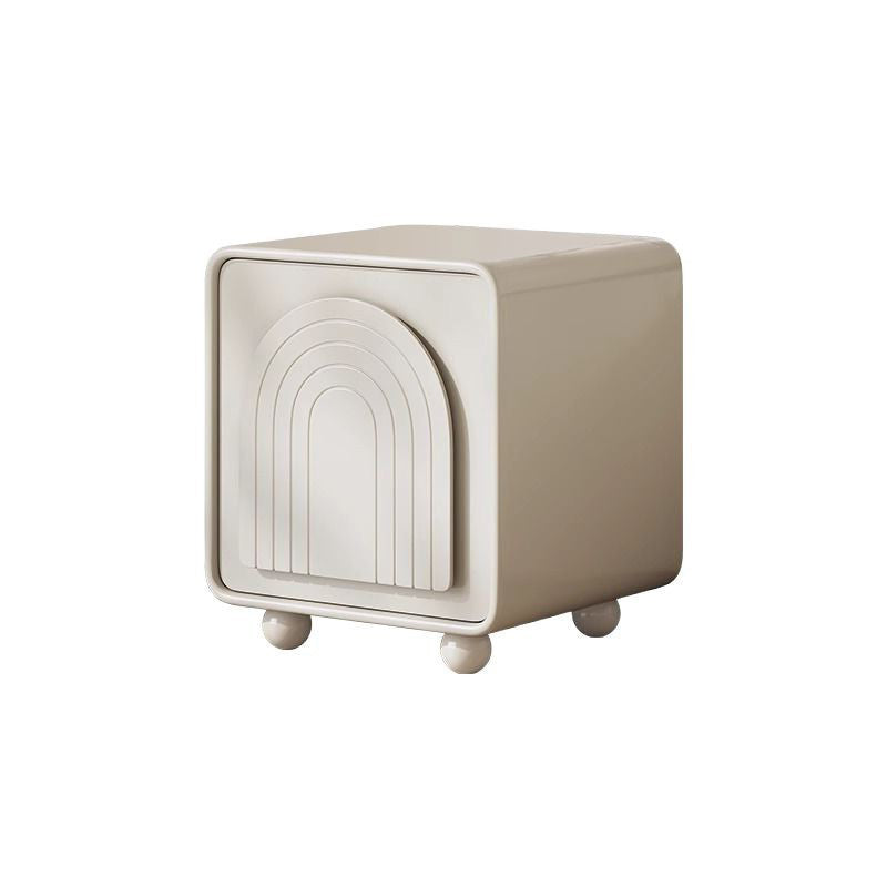 Nordic Cream 2-Cabinet Nightstand