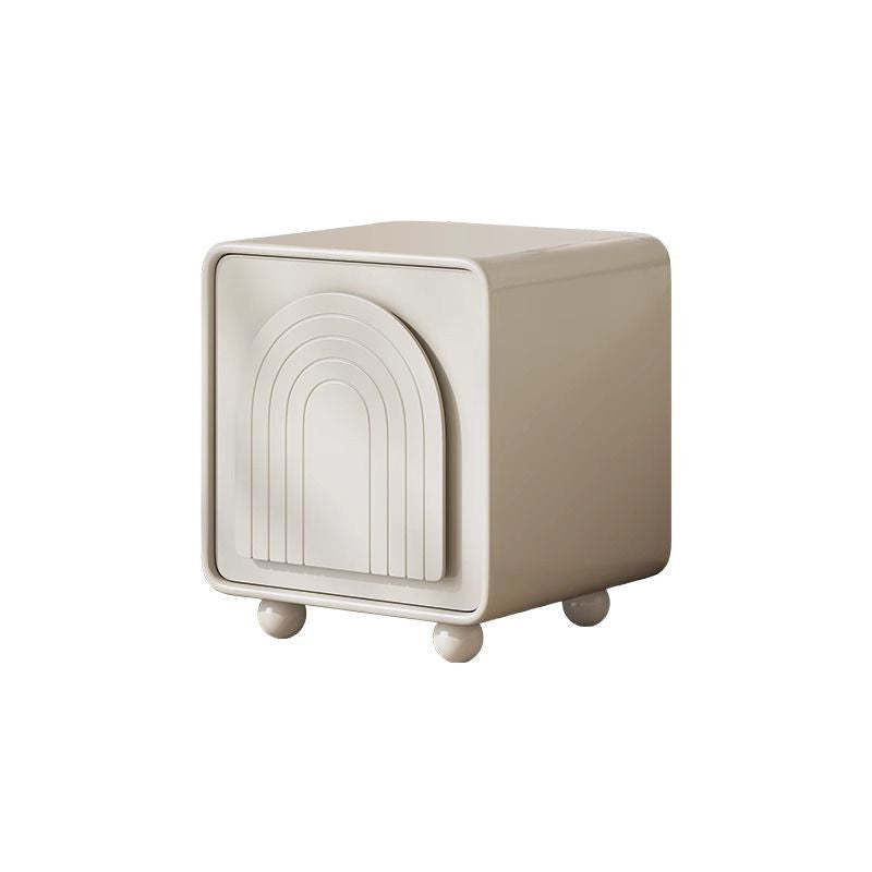 Nordic Cream 2-Cabinet Nightstand
