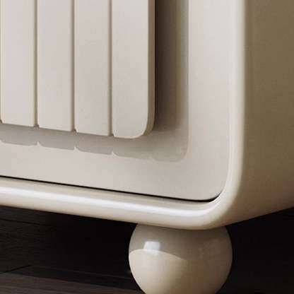 Nordic Cream 2-Cabinet Nightstand