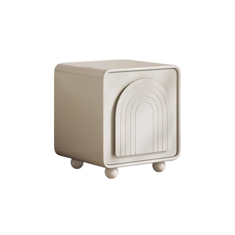Nordic Cream 2-Cabinet Nightstand